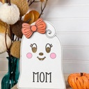  Personalized Ghost Family Member | Individual Ghost Shelf Sitter | Custom Halloween Ghost Decor | Add-On Ghost | Family Name Ghost