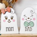  Personalized Ghost Family Member | Individual Ghost Shelf Sitter | Custom Halloween Ghost Decor | Add-On Ghost | Family Name Ghost