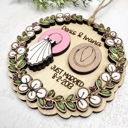  Personalized Wedding Ornament, Just Married Christmas Ornament, First Christmas Married, Newlywed Gift, Cowboy Cowgirl Wedding Keepsake