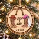  Personalized Western Wedding Ornament, Cowboy Boots Christmas Ornament, Country Wedding Gift, Bride Groom Ornament, Rustic Wedding Keepsake