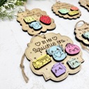  Squishies Christmas Ornament, Cute Squishy Toy Lover Gift, Kids Christmas Ornament, Boy Girl Holiday Gift, Wooden Ornament