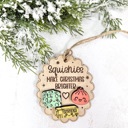  Squishies Christmas Ornament, Cute Squishy Toy Lover Gift, Kids Christmas Ornament, Boy Girl Holiday Gift, Wooden Ornament
