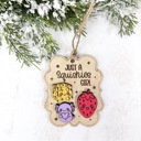  Squishies Christmas Ornament, Cute Squishy Toy Lover Gift, Kids Christmas Ornament, Boy Girl Holiday Gift, Wooden Ornament