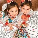 Classic Christmas Personalized Christmas Coloring Tablecloth