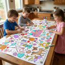  Personalized Coloring Tablecloth *Choose Your Theme*