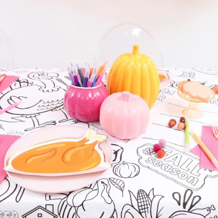 Thanksgiving Coloring Tablecloth