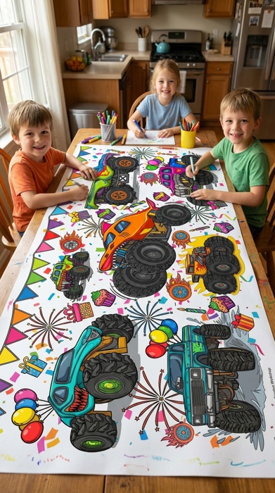 Personalized Coloring Tablecloth *Choose Your Theme*