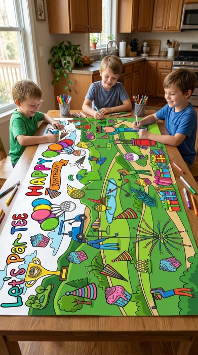Personalized Coloring Tablecloth *Choose Your Theme*