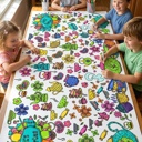  Personalized Coloring Tablecloth *Choose Your Theme*