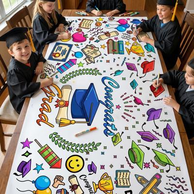 Graduation Coloring Tablecloth