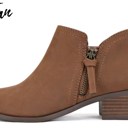 Side Zip Pull Tab Ankle Bootie