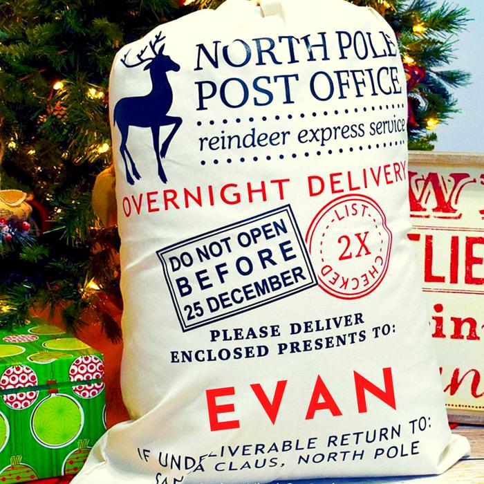Personalized Santa Sack | Custom Christmas Gift Bag