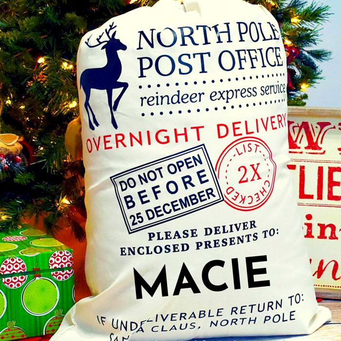 Personalized Santa Sack | Custom Christmas Gift Bag