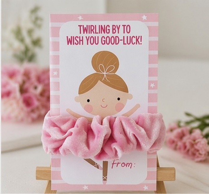 Ballerina Scrunchie Gift Sets for Girls | Dance Recital & Party Favors