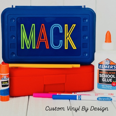 Personalized Pencil Box for Kids • Custom School Supply Case • Back to School Gift