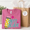  Personalized Grade Level Pre K - 5th Grade  Teacher Shirt • Bella Canvas Graphic Tee