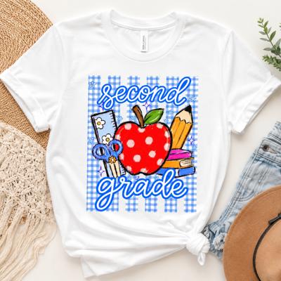 Grade Level Preppy Back to School Tee • Pre K - 4th Grade 