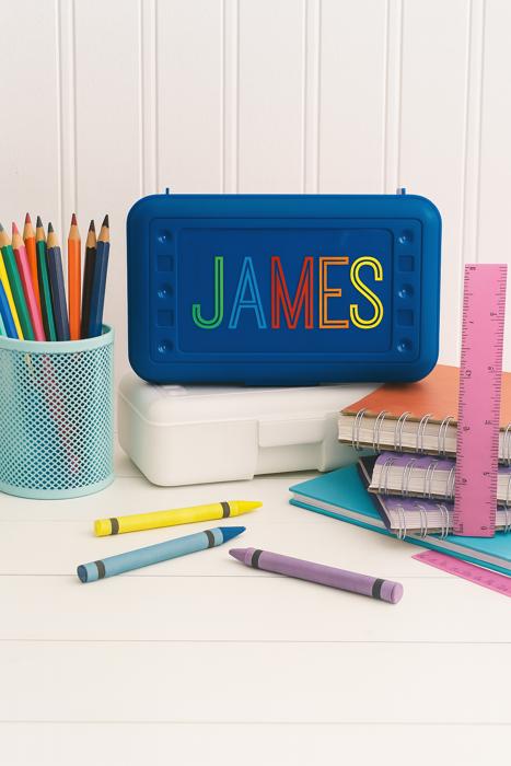 Personalized Pencil Box for Kids • Custom School Supply Case • Back to School Gift