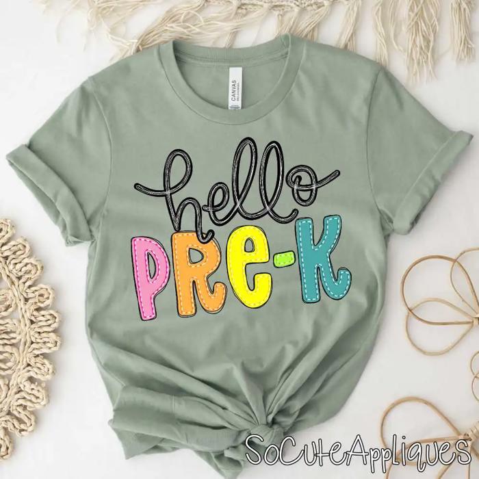 Hello Grade Teacher Tee 