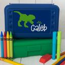  Personalized Pencil Box Dinosaur Theme • Back to School Supplies