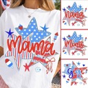 Personalized Patriotic Mama Tee | Custom Nana, Mimi, Gigi Shirt