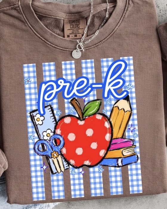 Grade Level Preppy Back to School Tee • Pre K - 4th Grade 
