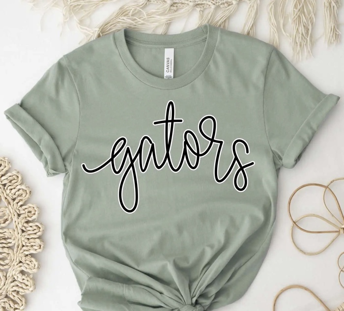 Custom Mascot Script Tee – 30+ Mascots