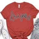  Custom Mascot Script Tee – 30+ Mascots
