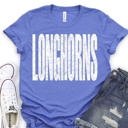  Bold Mascot Block Letter Tee - 30 Mascots Available 