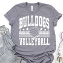  Custom Mascot Volleyball Tee – 30+ Mascots, 50+ Shirt Colors & Custom Ink