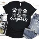  Custom Mascot Paw Print Tee | 10+ Mascots Available | School Spirit Shirt