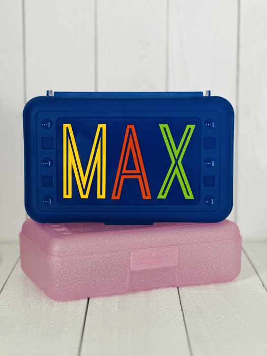 Personalized Pencil Box for Kids • Custom School Supply Case • Back to School Gift