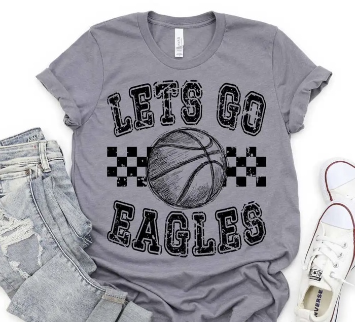 Let’s Go Basketball Tee — Multiple Mascots Available