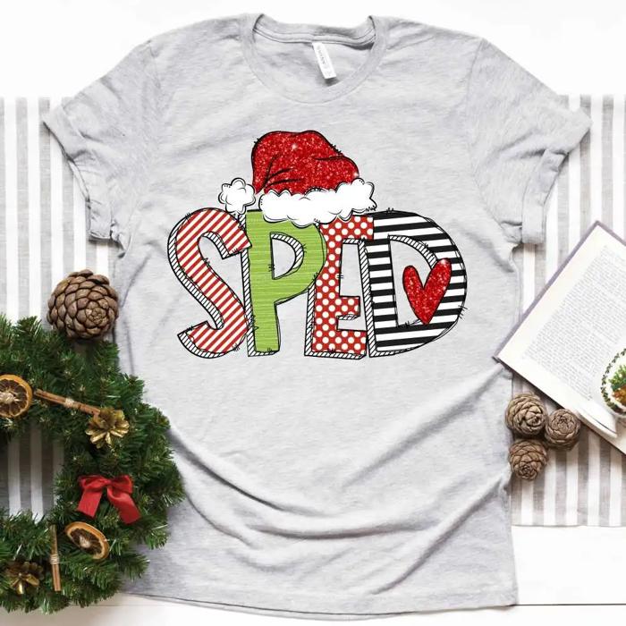 Christmas Teacher Tee – Teacher, Librarian, Coach, Office Staff & More