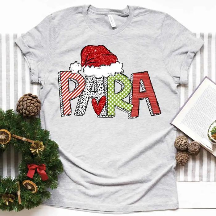Christmas Teacher Tee – Teacher, Librarian, Coach, Office Staff & More