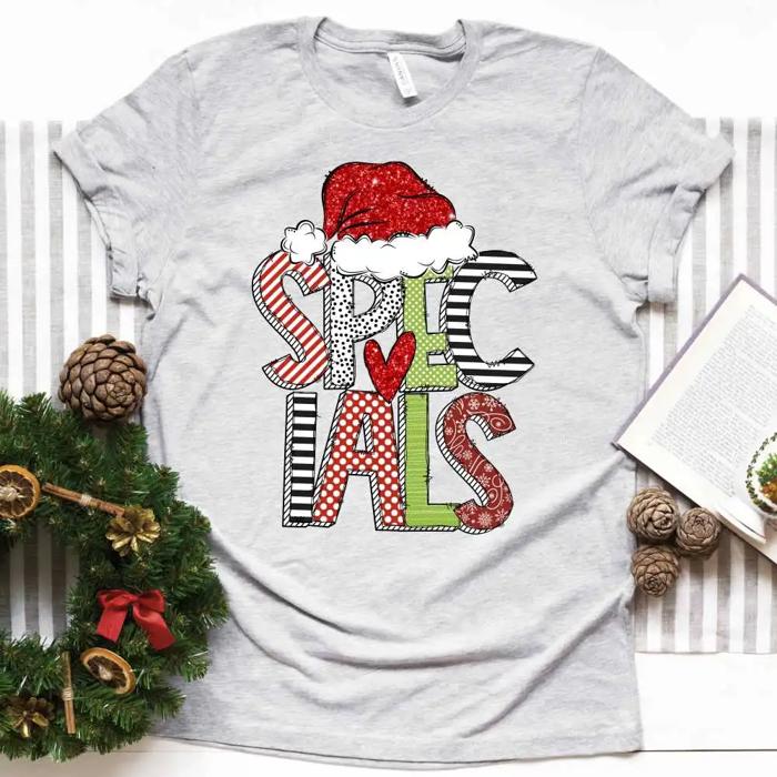 Christmas Teacher Tee – Teacher, Librarian, Coach, Office Staff & More