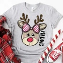  Kids Personalized Reindeer Tee – Kids Christmas Shirt - Adorable Holiday Style