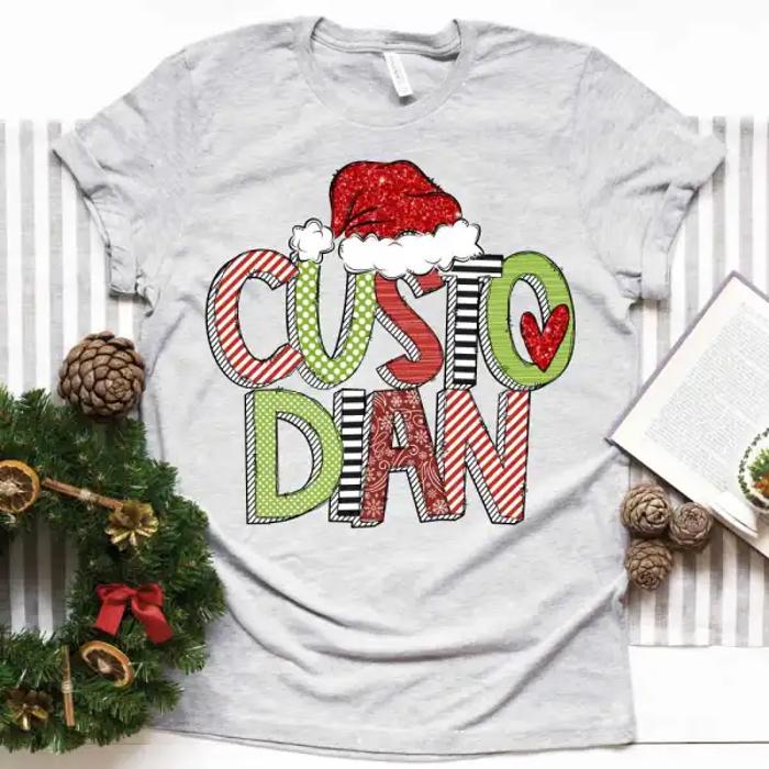 Christmas Teacher Tee – Teacher, Librarian, Coach, Office Staff & More