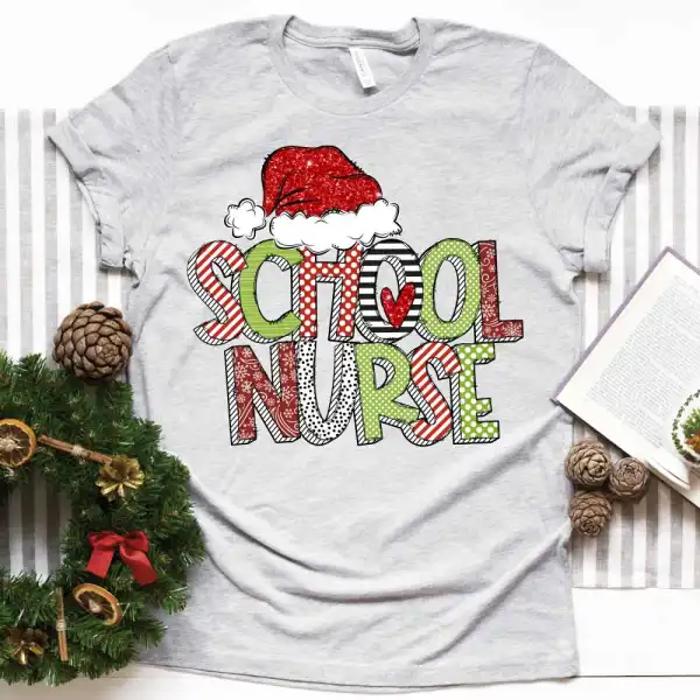 Christmas Teacher Tee – Teacher, Librarian, Coach, Office Staff & More