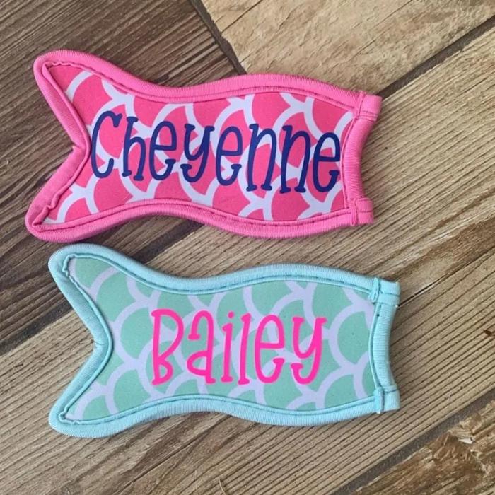 Mermaid Popsicle & Yogurt Holders • Personalized Kids Summer Gift • Pool Party Favor 