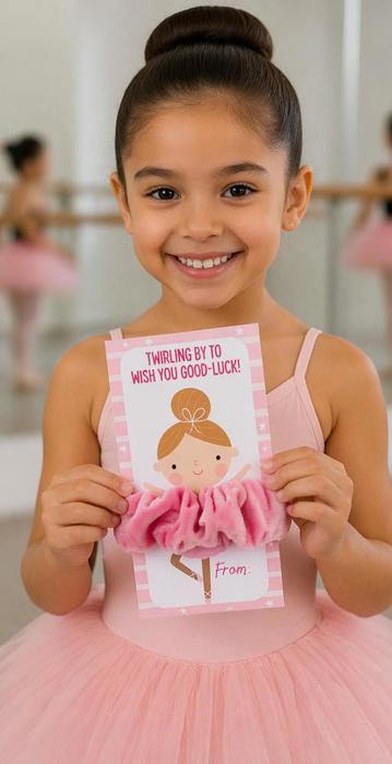 Ballerina Scrunchie Gift Sets for Girls | Dance Recital & Party Favors