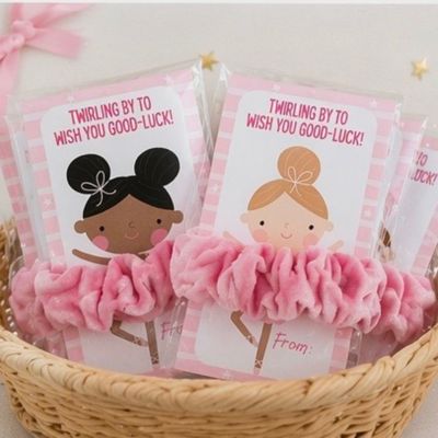Ballerina Scrunchie Gift Sets for Girls | Dance Recital & Party Favors