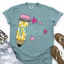  Personalized Grade Level Pre K - 5th Grade  Teacher Shirt • Bella Canvas Graphic Tee