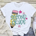  Personalized Grade Level Pre K - 5th Grade  Teacher Shirt • Bella Canvas Graphic Tee