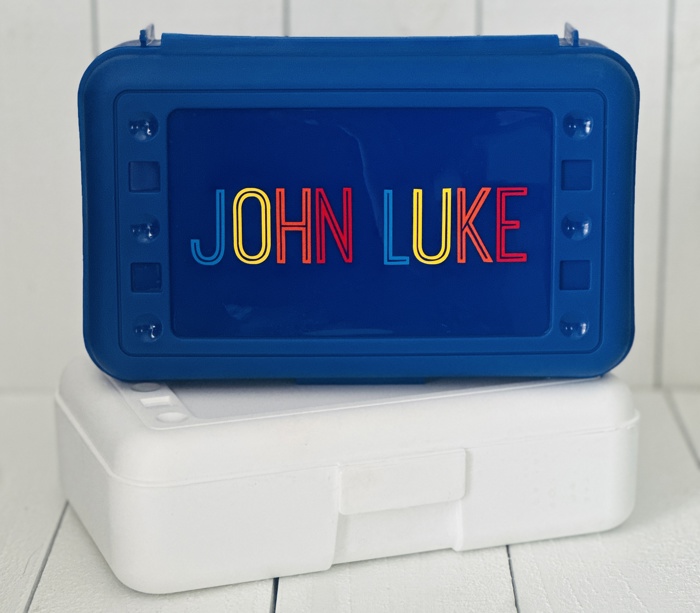 Personalized Pencil Box for Kids • Custom School Supply Case • Back to School Gift