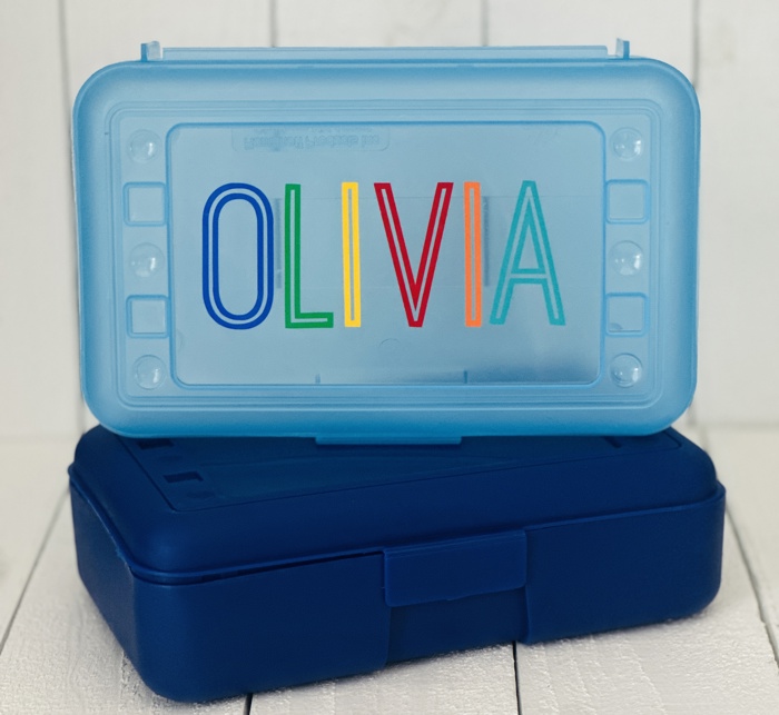 Personalized Pencil Box for Kids • Custom School Supply Case • Back to School Gift