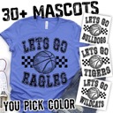  Let’s Go Basketball Tee — Multiple Mascots Available