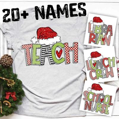Festive Christmas Staff Tee – Over 20 Job Titles Available!
