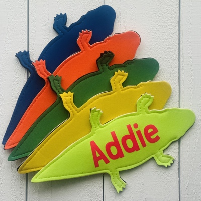 Alligator Popsicle & Yogurt Holders • Personalized Kids Summer Gift • Pool Party Favor