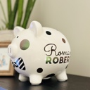  Personalized Polka Dot Piggy Bank – Custom Gift for Kids 